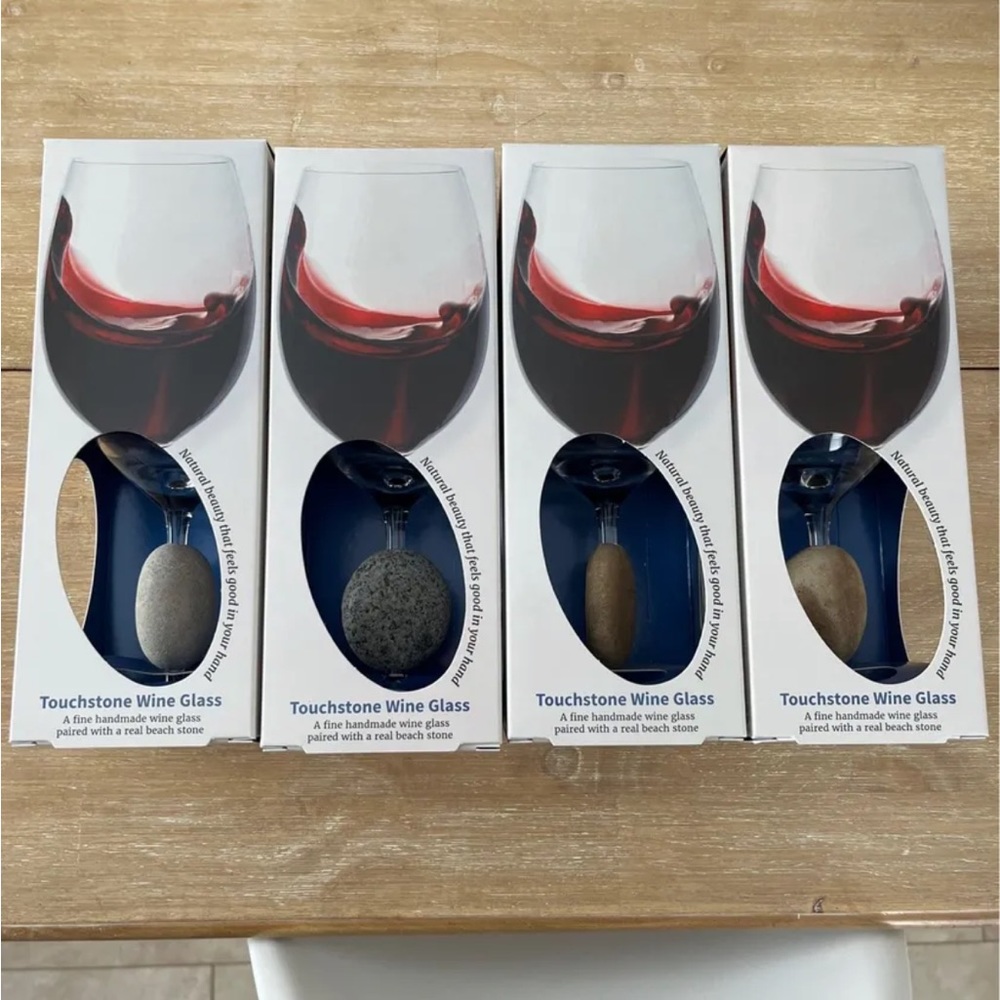 Sea Stones Touchless Wine Glasses